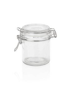 Glasburk med lock 30cl, D8,5cm, H10,5cm