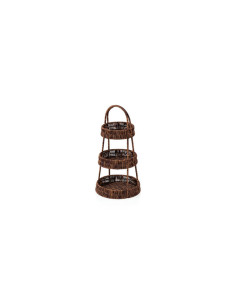 Korg 3 ställning PP brun H 45 cm