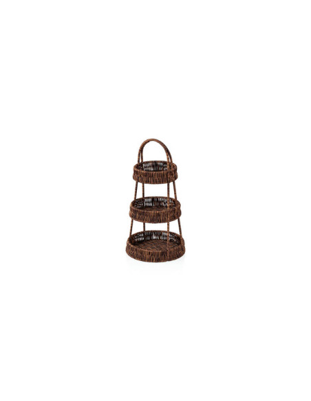 Korg 3 ställning PP brun H 45 cm