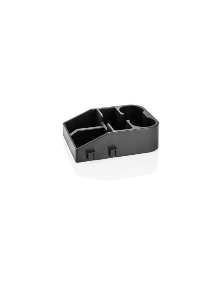 Servicestation i svart plast, 33x24,5xH10cm