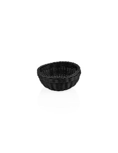 Brödkorg rund Svart pp plast D20cm, H8cm