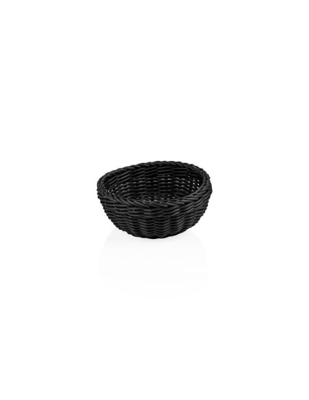 Brödkorg rund Svart pp plast D20cm, H8cm