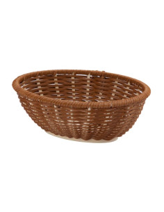 Korg oval brun 230x185x80 mm