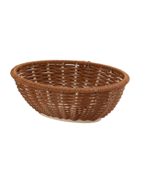 Korg oval brun 230x185x80 mm