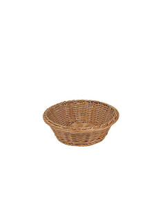 Brödkorg Brun PP plast. rund, D25cm, H8cm