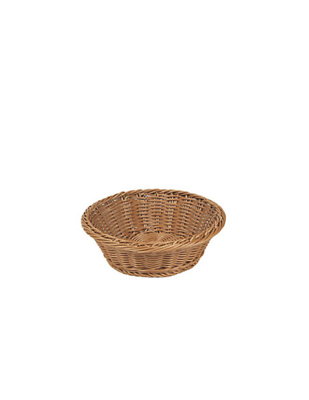 Brödkorg Brun PP plast. rund, D25cm, H8cm
