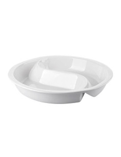 Porslinsfat D39cm 2 delad