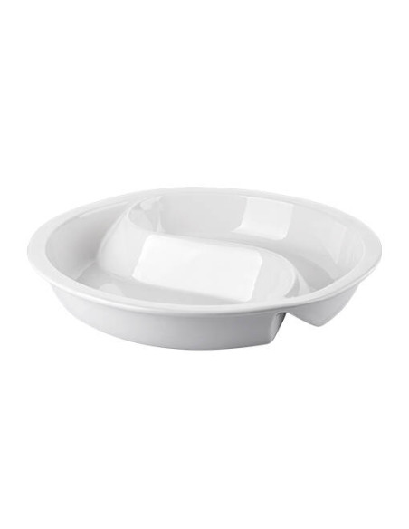 Porslinsfat D39cm 2 delad