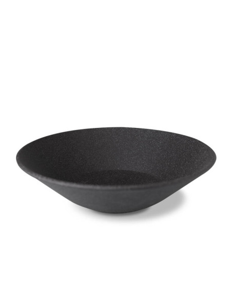Granit No 9. Skål Hel Svart Rå D27 cm