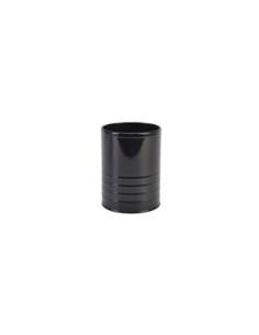 Galvanised steel cup black 1300 ml