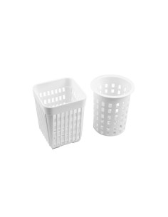 Bestickskorg D110mm, H140mm  Vit