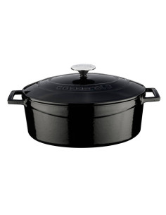 Lava Gjutjärnsgryta Oval Svart 4,67L