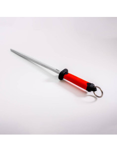Pirge DUO Skärpstål rund L 30 cm Röd
