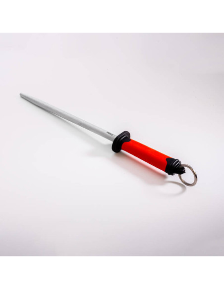 Pirge DUO Skärpstål rund L 30 cm Röd