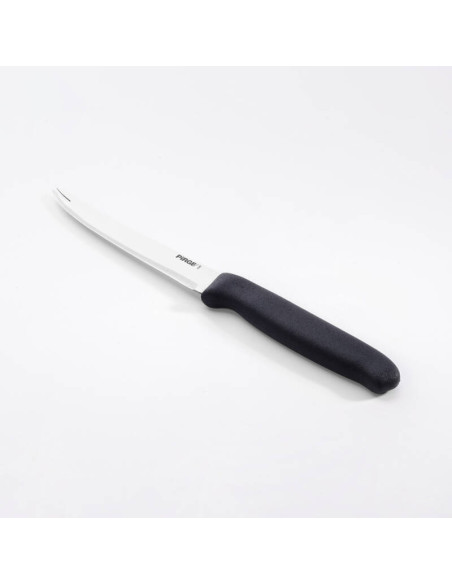 Pirge Bar kniv tandad gaffelspets 12 cm svart