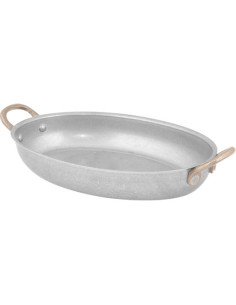 Oval antique fat med 2 mässings htg 2
