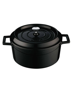 Lava Gjutjärns Gryta 4,5L Svart. D24cm