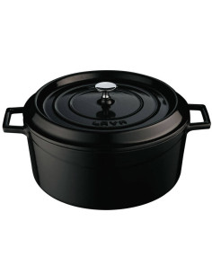 Lava Gjutjärns Gryta 6,7L Svart. D28cm, H12,5cm