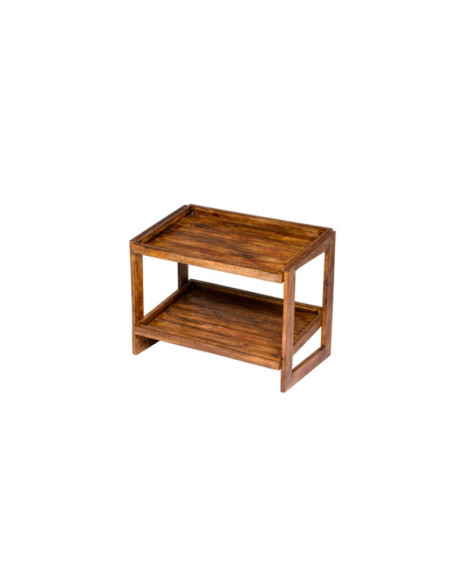Buffeébord 2 våning Mangowood 32x58x44 cm