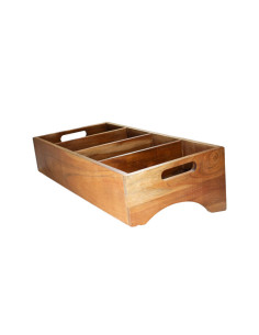 Bestickslåda 4-fack  Mangowood 57x28xH15 cm